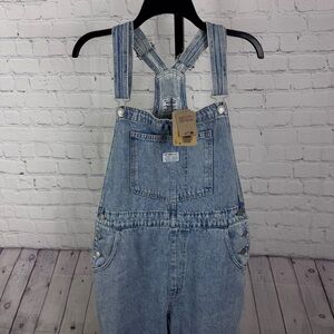 Levi’s Denim Vintage Light Blue Wash Overalls Size Large